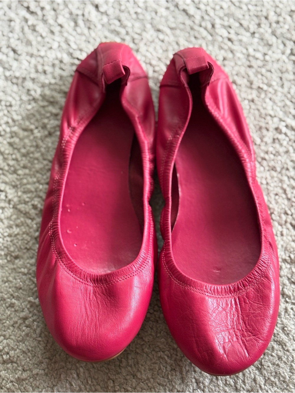 Cole Haan Hot Pink Leather Ballet Flats